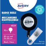 Avery 4829 Retractable Badge Reel 10Pk