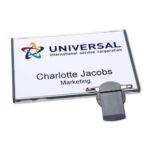 Avery 4838G-M Vista Name Badges - Plastic with Rotating Combi Clips - Image 2