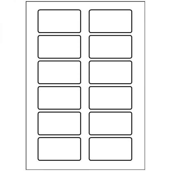 Avery L4782-20 75 x 40mm Self Adhesive Silk Name Badges 20 Sheets - 12 Labels per Sheet