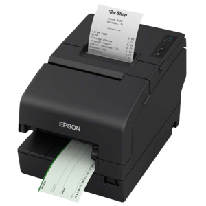 TM-H6000VI_front_right_241408_shop Epson TM-H6000VI, cutter, MICR, USB, poweredUSB, Ethernet, OPOS, black - Image 1