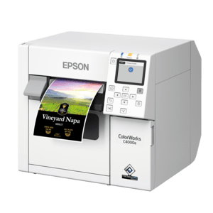 epson_c4000 Epson ColorWorks C4000, Gloss Black Ink, cutter, ZPLII, USB, Ethernet - Image 1